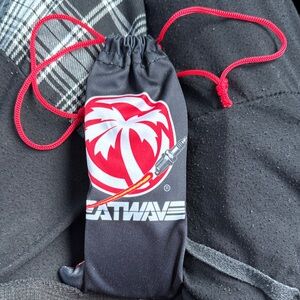 Black and Red Glasses Pouch